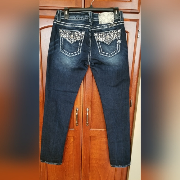 MISS ME women's blue denim jeans size 27"×31" exclusive design for buckle.com - Picture 1 of 14